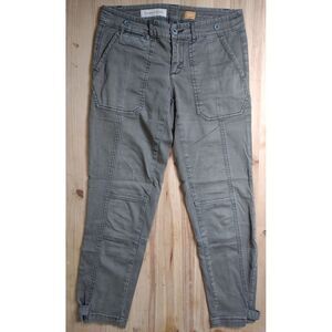 Pilcro & The Letterpress The Hyphen Chino Pants Size 26 Moss Green Utility Cargo
